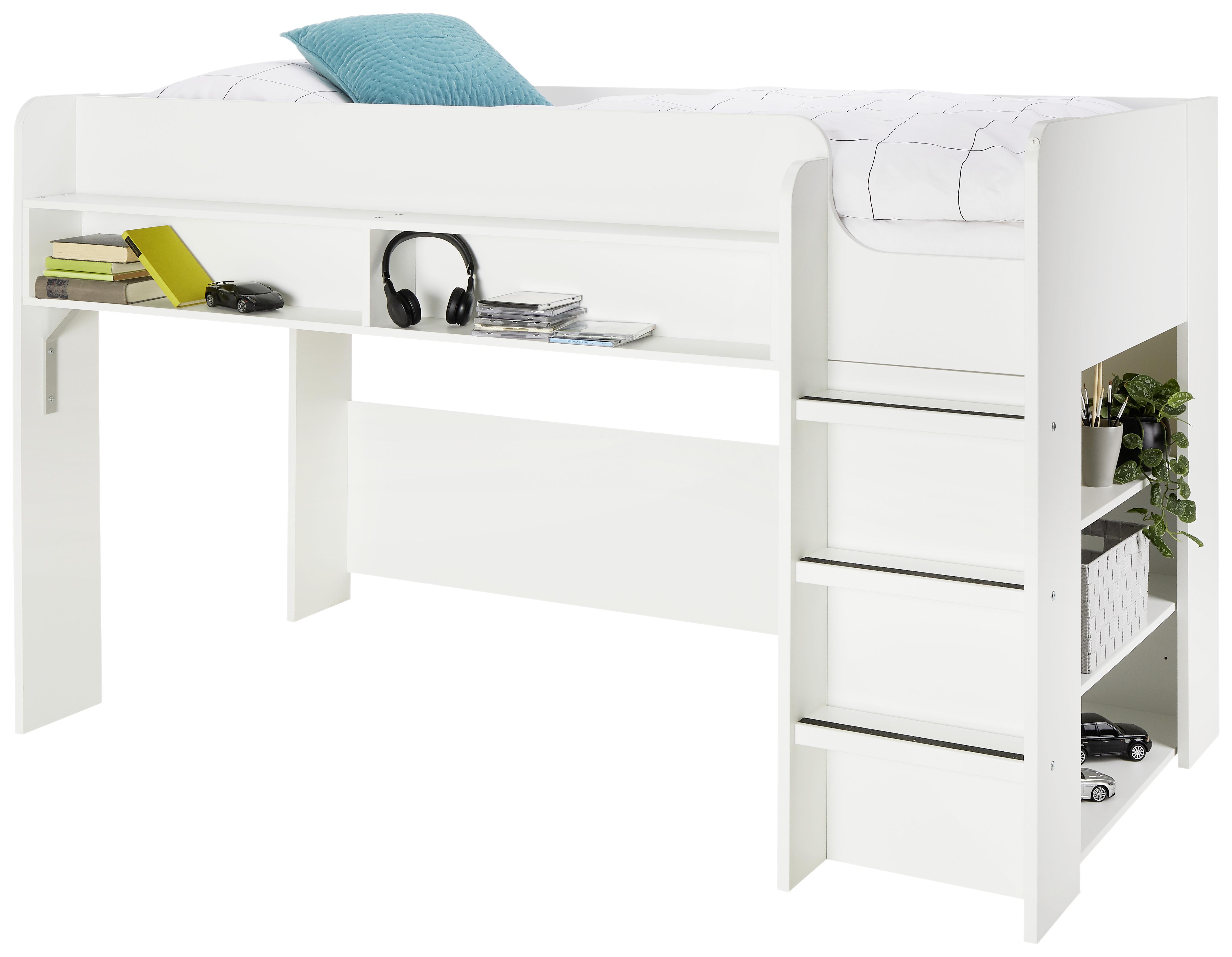 Pograd White V Beli Ca. 90 X 200 Cm - bela, leseni material (90/200cm) - Modern Living