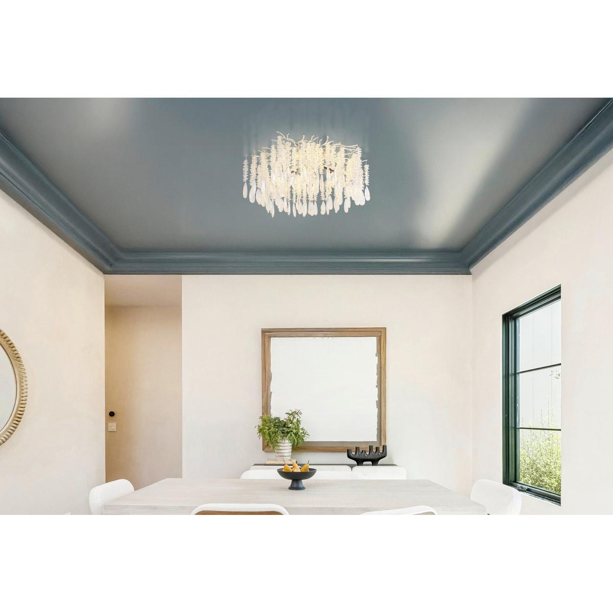 Stropna Svjetiljka Kinga - srebrne boje/prozirno, Konvencionalno, staklo/metal (60/45cm) - Globo