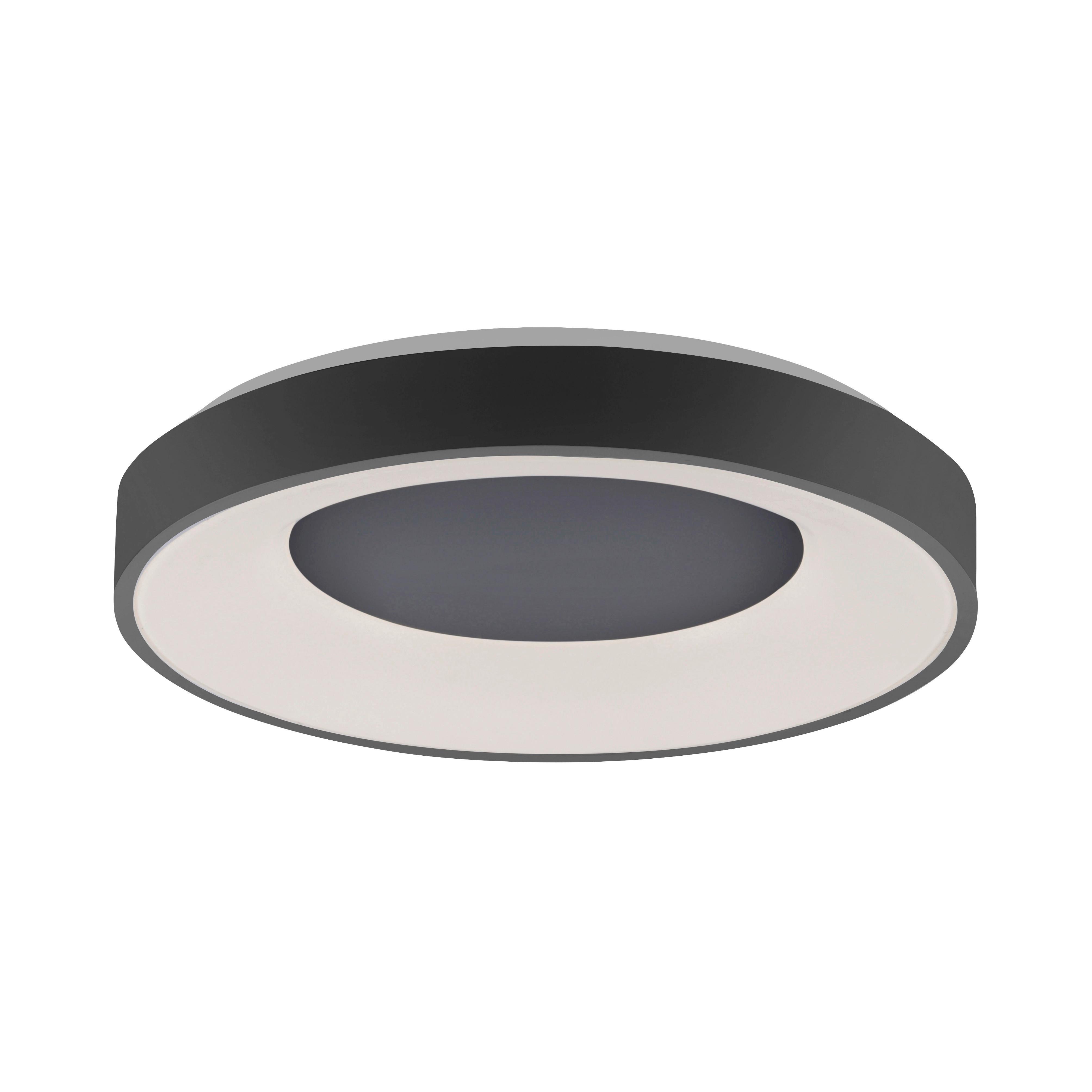 LED-Deckenleuchte Anika max. 30 Watt - Anthrazit, Basics, Kunststoff/Metall (48/7,8cm)
