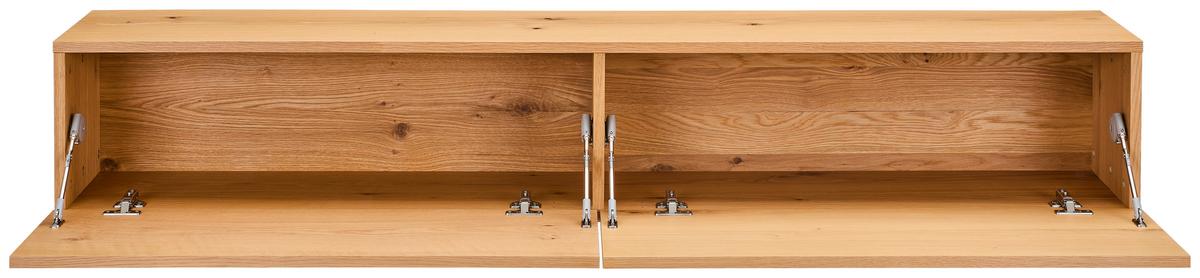 KOMODA NISKA FRANKA - kolor naturalny, Design, materiał drewnopochodny/drewno (180/33/30cm) - MID.YOU