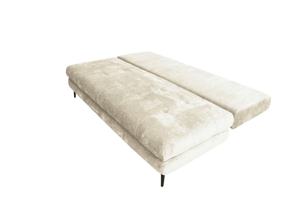 Canapea extensibila PERLA - crem, Konventionell, textil (203/94/96cm)