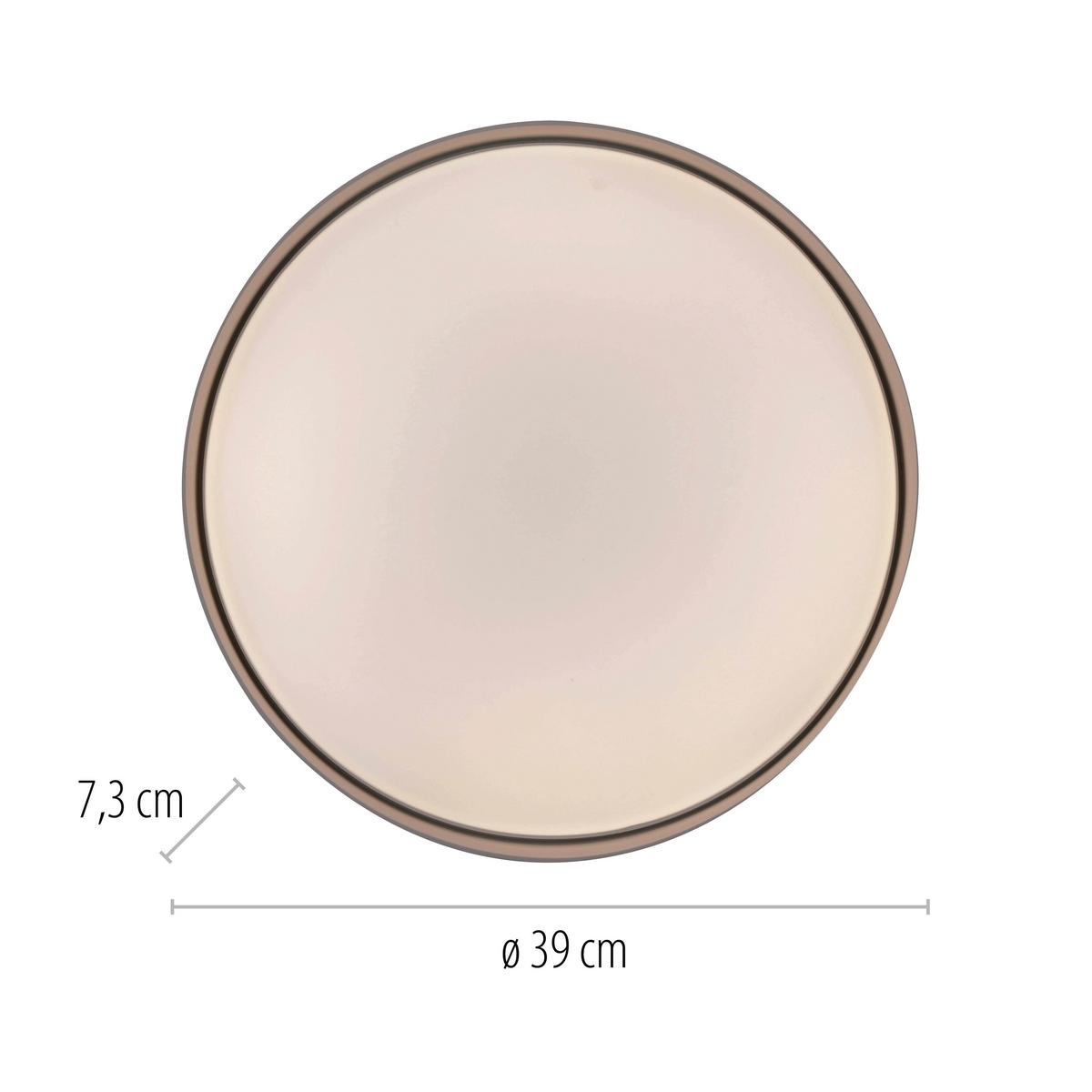 LAMPA SUFITOWA LED 14594-39 TAVOLI - kolor piaskowy, Konventionell, tworzywo sztuczne/metal (39/39/7.3cm) - Schöner Wohnen