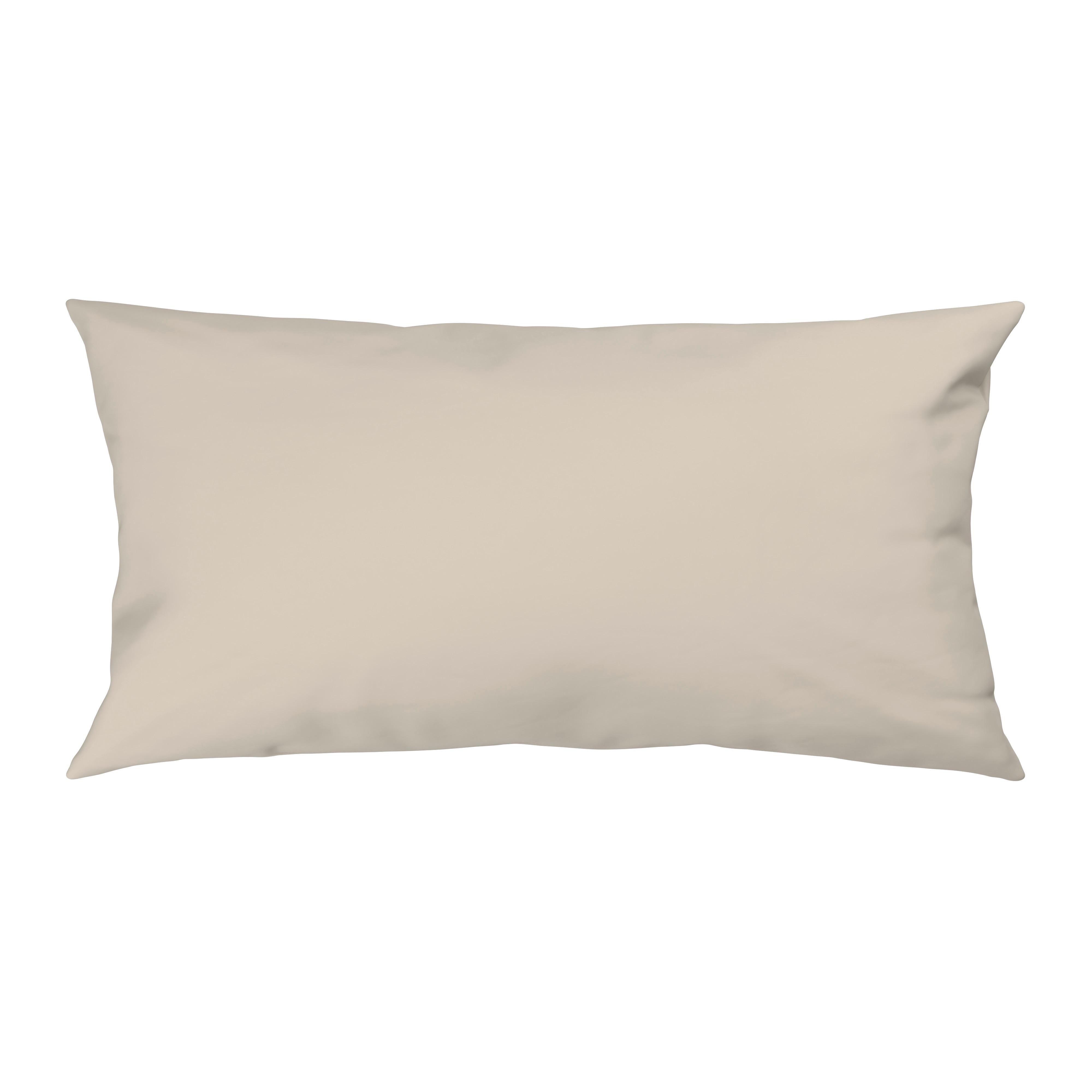 Kopfpolsterbezug Julie Beigebraun ca. 40x80cm - Beigebraun, Textil (40/80cm) - Mömax