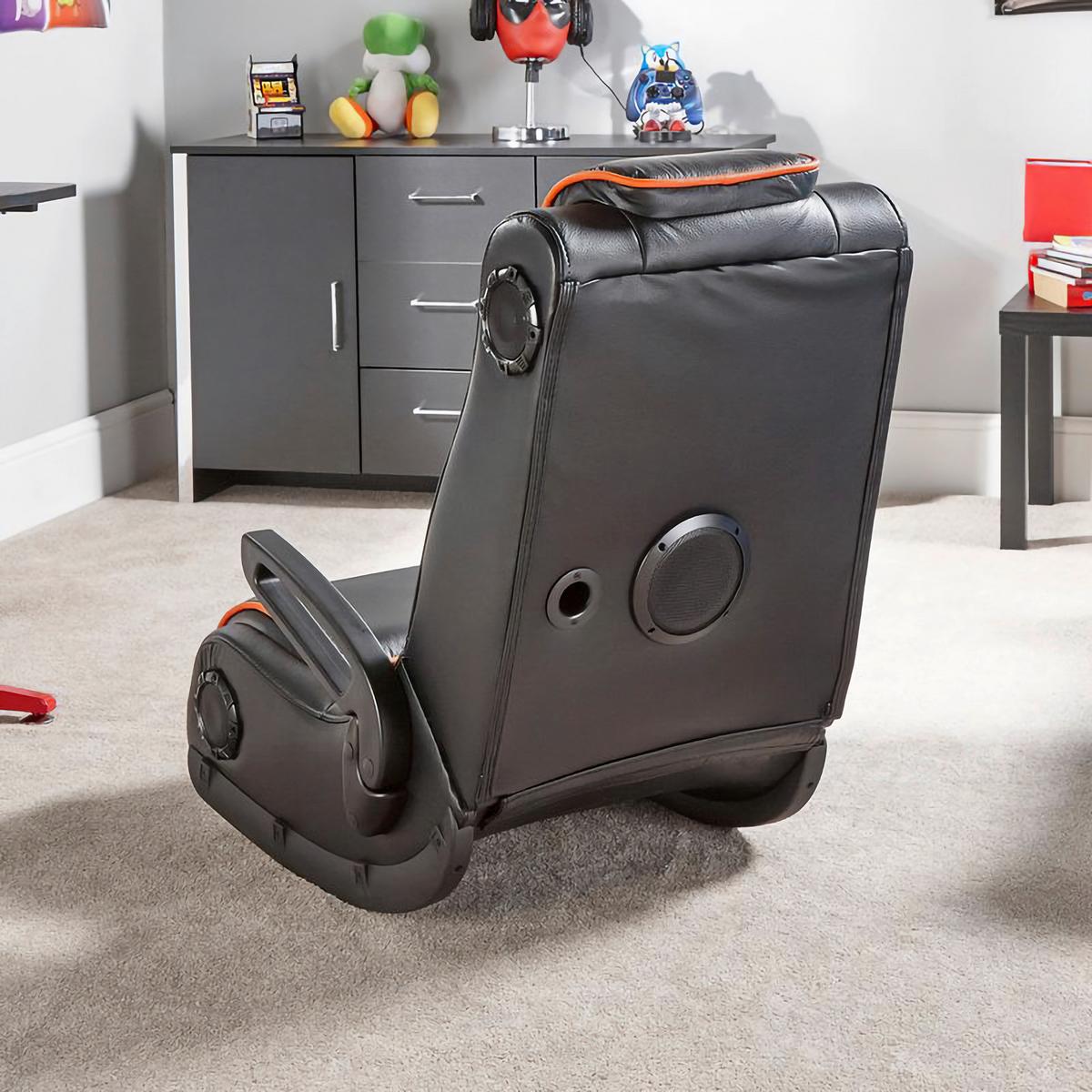 Gamingsessel Sentinel 4.1 ca. 62x87x90 cm Rot/Schwarz - Schwarz, MODERN, Textil (62/87/90cm) - X Rocker