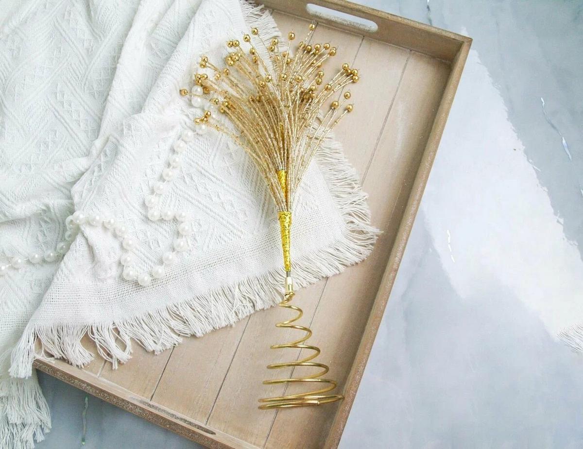 Konica Za Božično Jelko Gold Tree - Moderno (25/8/36cm) - Premium Living