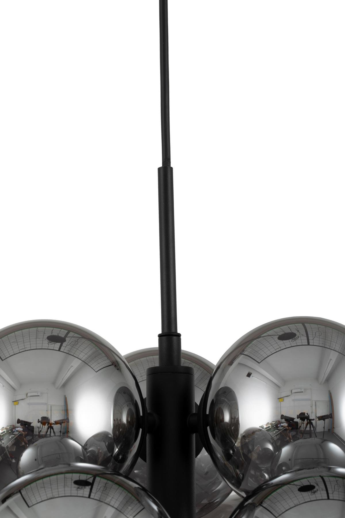 LAMPA WISZĄCA PANTHEA - czarny, Trend, metal/szkło (40/153cm) - Novel