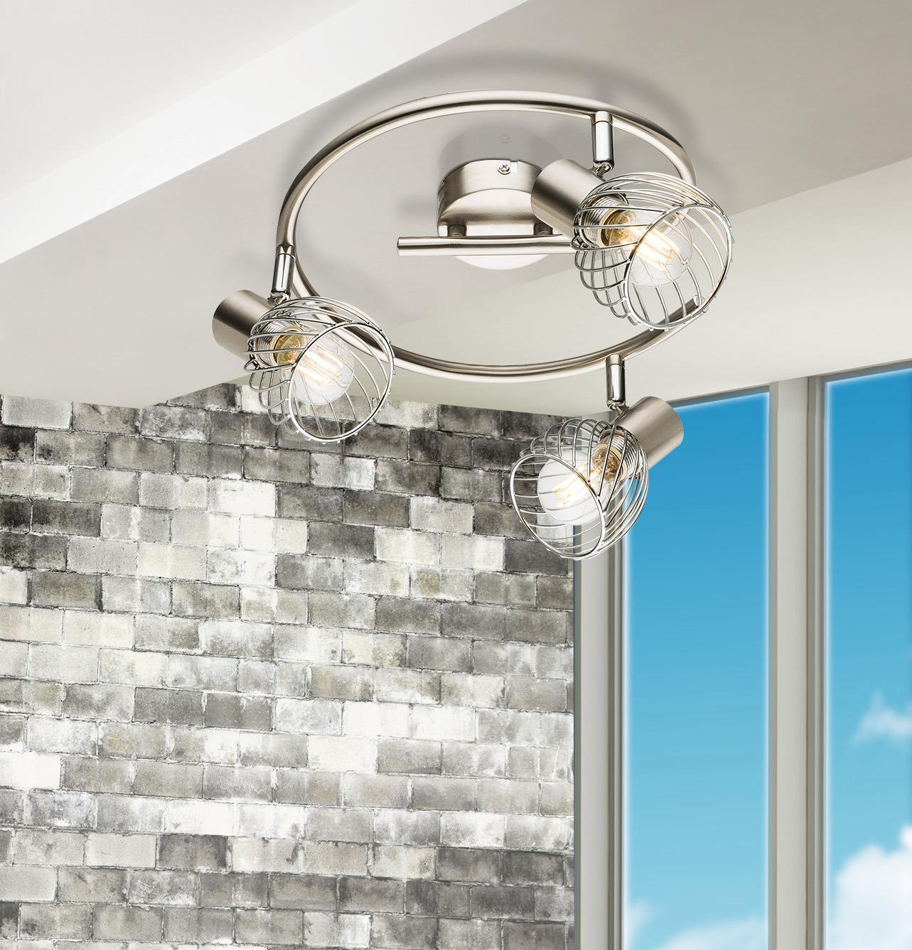 Strahler Sina max. 40 Watt - Chromfarben, Trend, Metall (28/14,5cm) - Globo