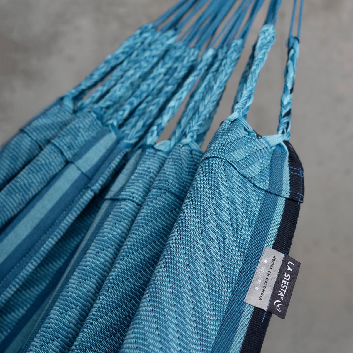 Hängematte Classic Double Hammock Blau - Blau, KONVENTIONELL, Textil (160/350cm) - La Siesta