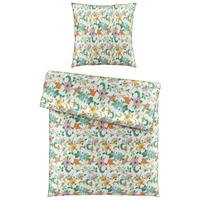 Bettwäsche Kamia Allover Rosa/Pink/Türkis ca. 135x200cm - Türkis/Rosa, ROMANTIK / LANDHAUS, Textil (135/200cm) - Mömax