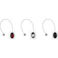 Raffhalter Diamond in versch. Farben - Rot/Schwarz, LIFESTYLE (4,2/5,5cm) - Mömax modern living Raffhalter Diamond in versch. Farben - Rot/Schwarz, LIFESTYLE (4,2/5,5cm) - Mömax modern living