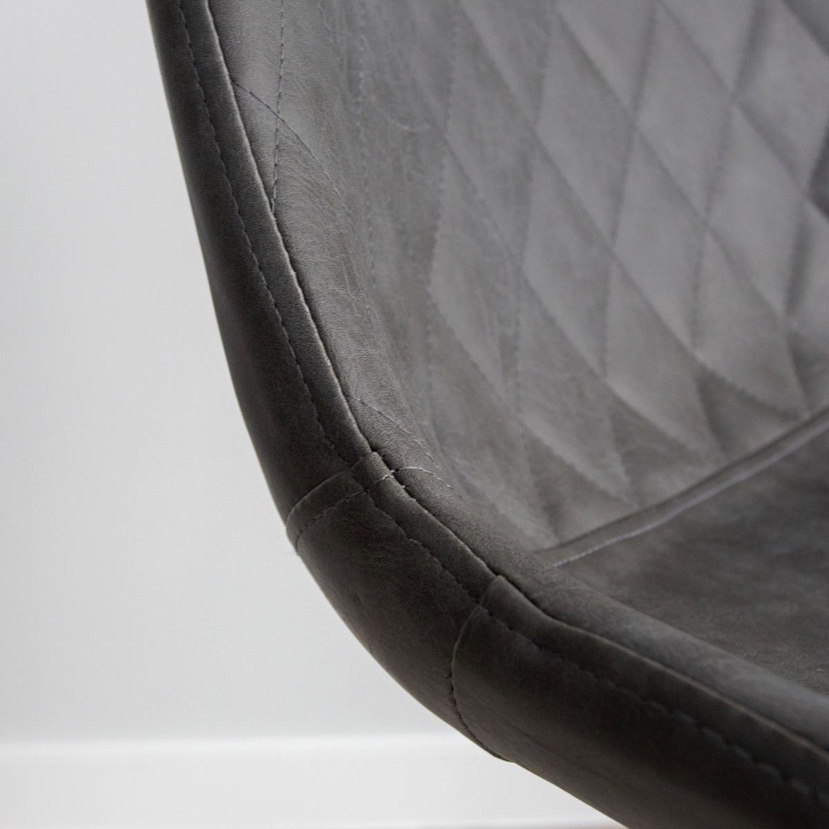 Barhocker-Set Bowie 2er-Set ca. 50x102 cm Anthrazit - Anthrazit/Schwarz, KONVENTIONELL, Textil/Metall (50/102/55cm) - MID.YOU