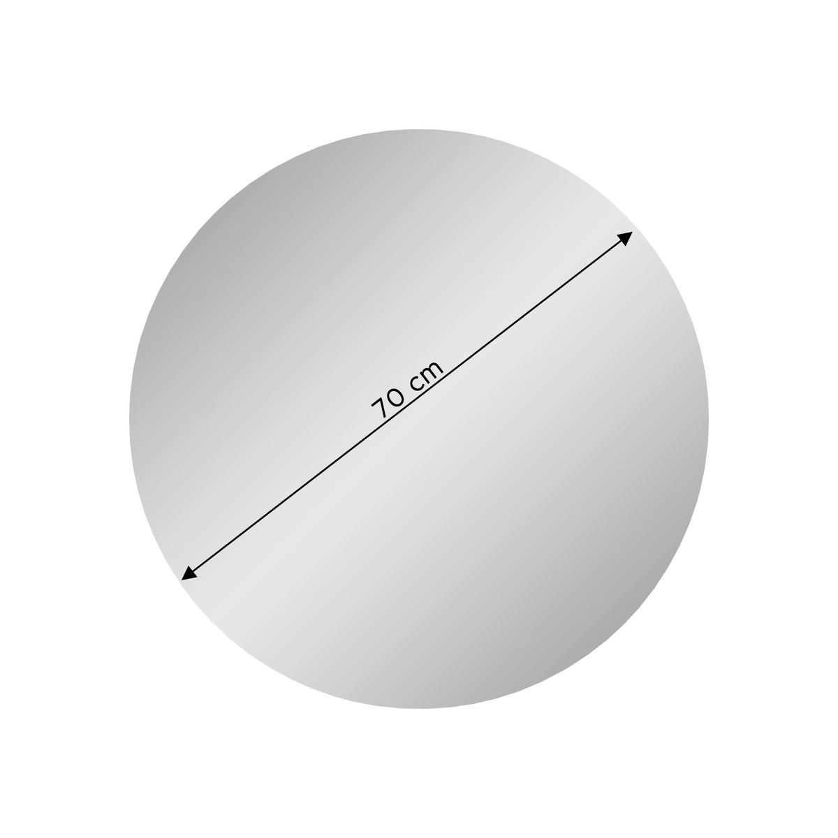 Stensko Ogledalo Delton - prozorno, Design, steklo (70/70/7cm) - Xora