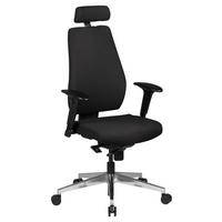 Drehstuhl SPM1.279 Schwarz - Schwarz/Alufarben, MODERN, Kunststoff/Textil (60/141/60cm) - MID.YOU