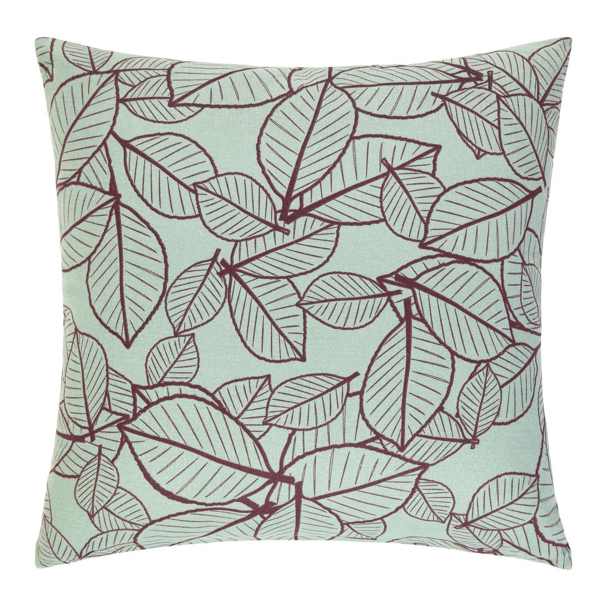 Díszpárna Leaves - jadezöld, Modern, textil (45/45cm) - Modern Living