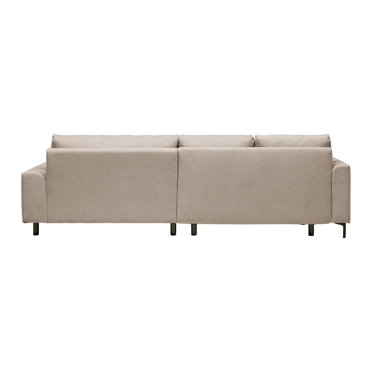 Ecksofa Integra Greige - Greige/Schwarz, Textil/Metall (294/81-93/170cm) - Mömax