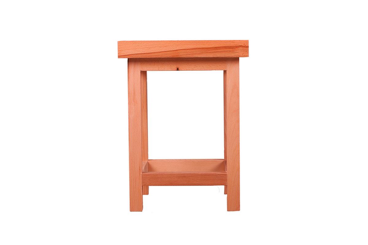 Hocker Marco ca. 30x30x40 cm Holz geölt - Kernbuche, Basics, Holz (30/40/30cm) - Gardenson