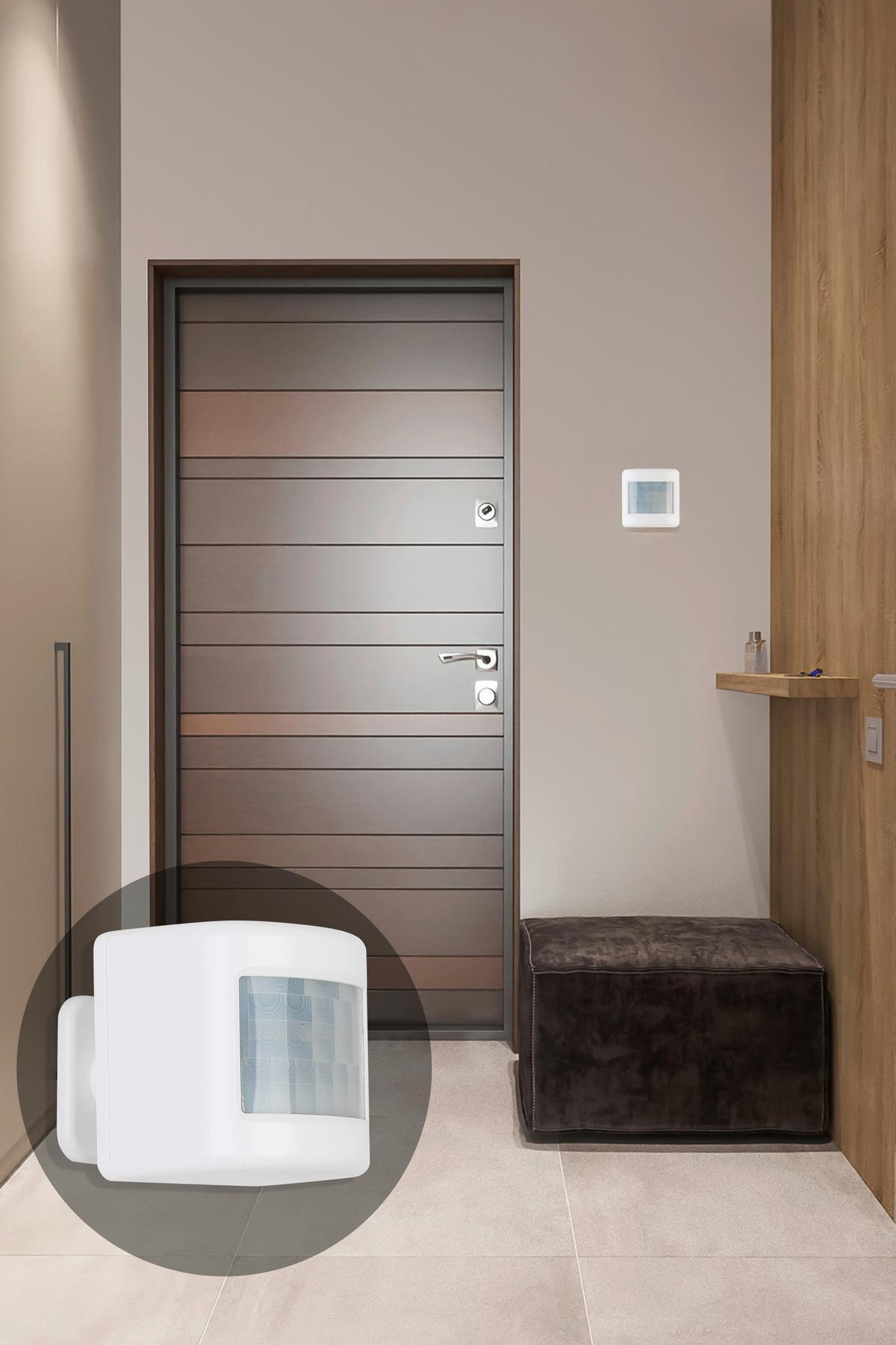 WYKRYWACZ RUCHU DETECTOR *SH*SBN* - biały, Basics, tworzywo sztuczne (6,4/6,4/8cm) - Novel