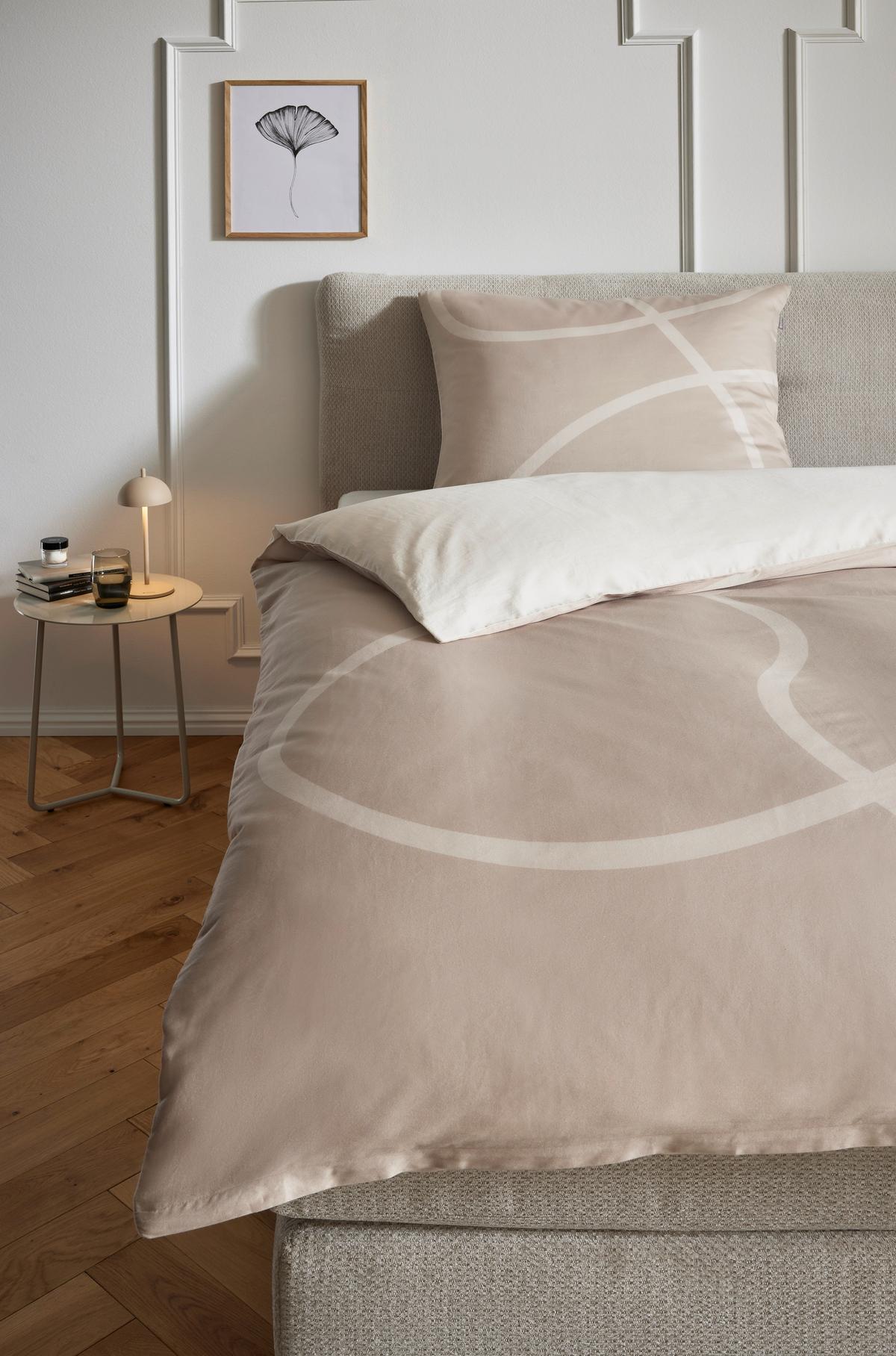 POŚCIEL DWUSTRONNA JUSTB! SWING - beżowy/kremowy, Design, tkanina (135/200cm) - Musterring