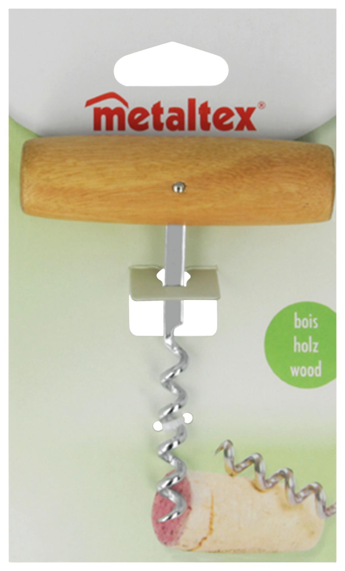 Dugóhúzó Wine - fa/fém (16/9.4/2.7cm) - Metaltex