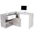 Pisalna Miza Prag 138 - aluminij/siva, Moderno, umetna masa/leseni material (138/74/120cm) - Mömax modern living