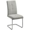 Schwingstuhl Lucie Sandfarben Webstoff Gepolstert - Sandfarben/Chromfarben, MODERN, Holz/Textil (42,5/98/45cm) - Bessagi Home