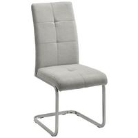 Schwingstuhl Lucie Sandfarben Webstoff Gepolstert - Sandfarben/Chromfarben, MODERN, Holz/Textil (42,5/98/45cm) - Bessagi Home