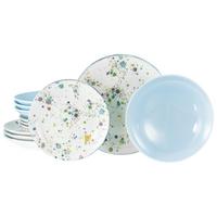 Jedilni Servis Candy Drop Bunt, 12-Delni - svetlo modra/bela, Basics, keramika - Creatable