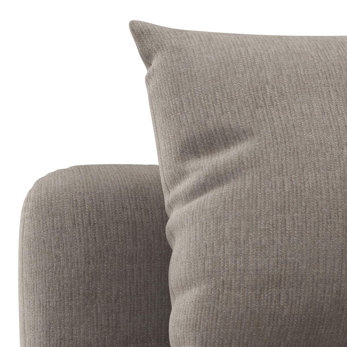 Kutna Garnitura Nicole - crna/sivo-bež, Moderno, tekstil/drvo (306/87/162cm) - Bessagi Home
