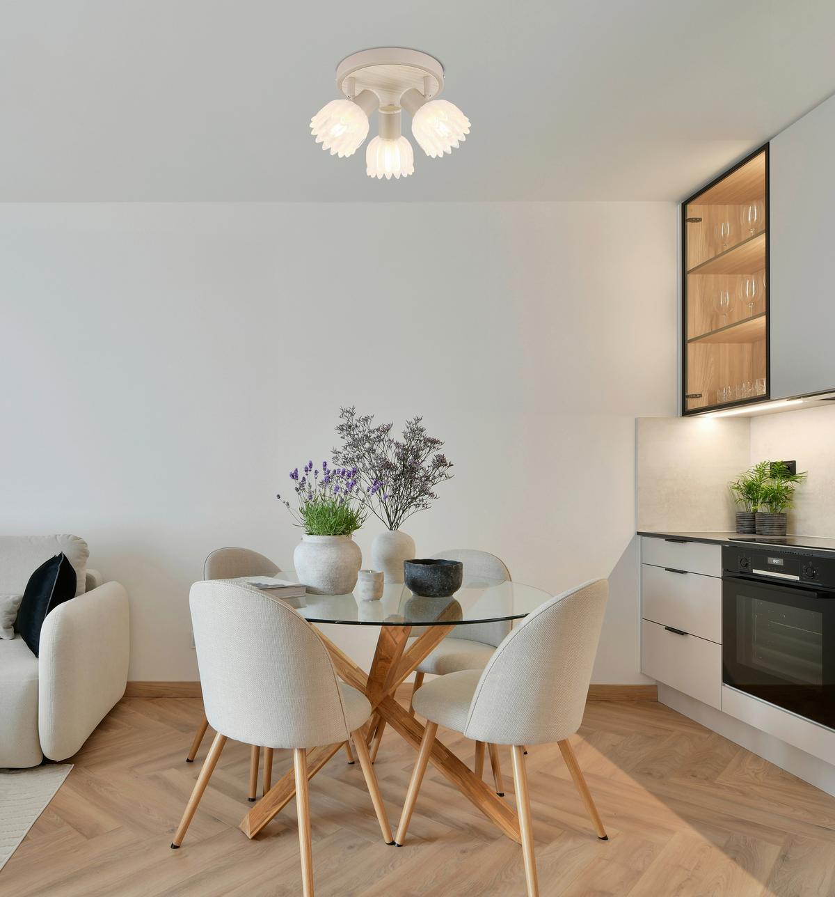 Reflektor Planta - boje pijeska, Konvencionalno, staklo/metal (34/12,5cm) - Globo