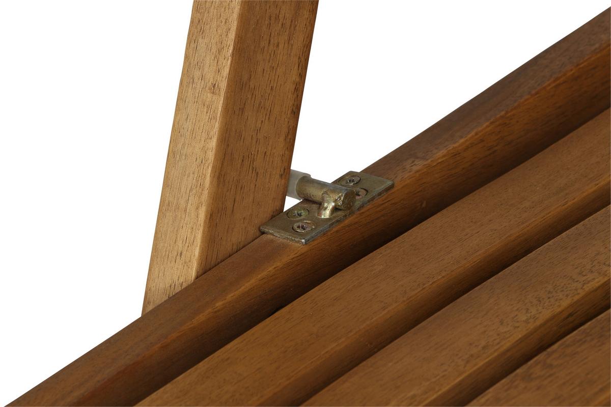 Bäderliege Paleros Echtholz Akazie verstellbar - Akaziefarben, KONVENTIONELL, Holz (60/90/147cm) - Siena Garden