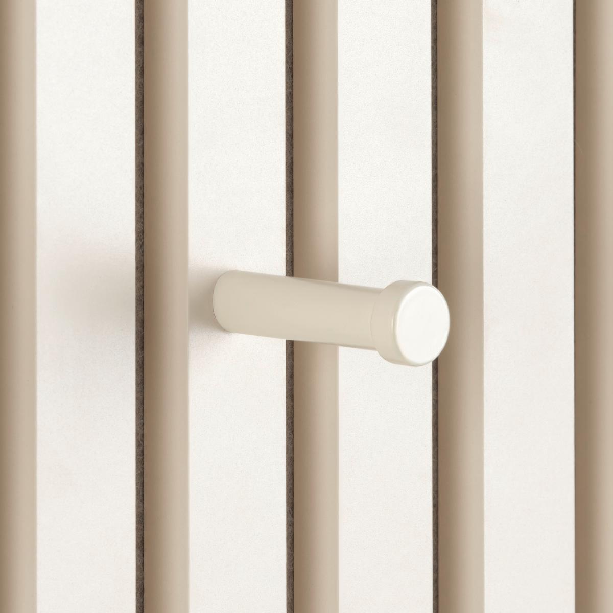 Stenski Obešalnik Grace - peščene barve, Moderno, tekstil/leseni material (60/30/7,5cm) - Mömax