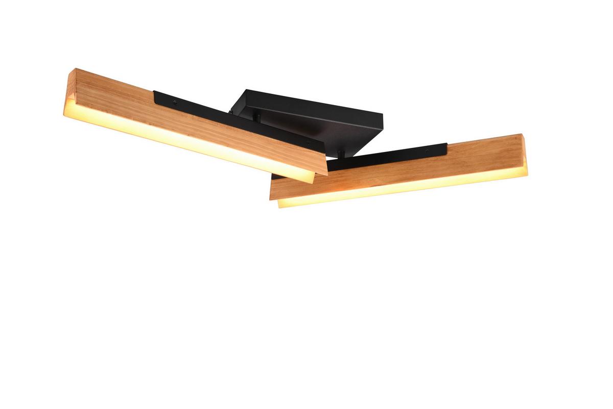 LAMPA SUFITOWA LED 641610232 KERALA - czarny/brązowy, Design, metal/drewno (14,5/83/11,5cm) - Trio Leuchten