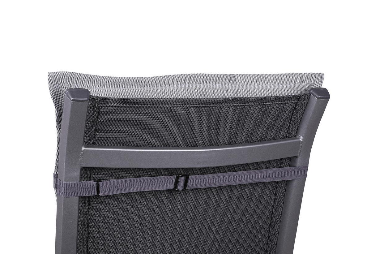 Liegenauflage Hellgrau ca. 60x7x190cm - Grau, Basics, Textil (60/7/190cm)