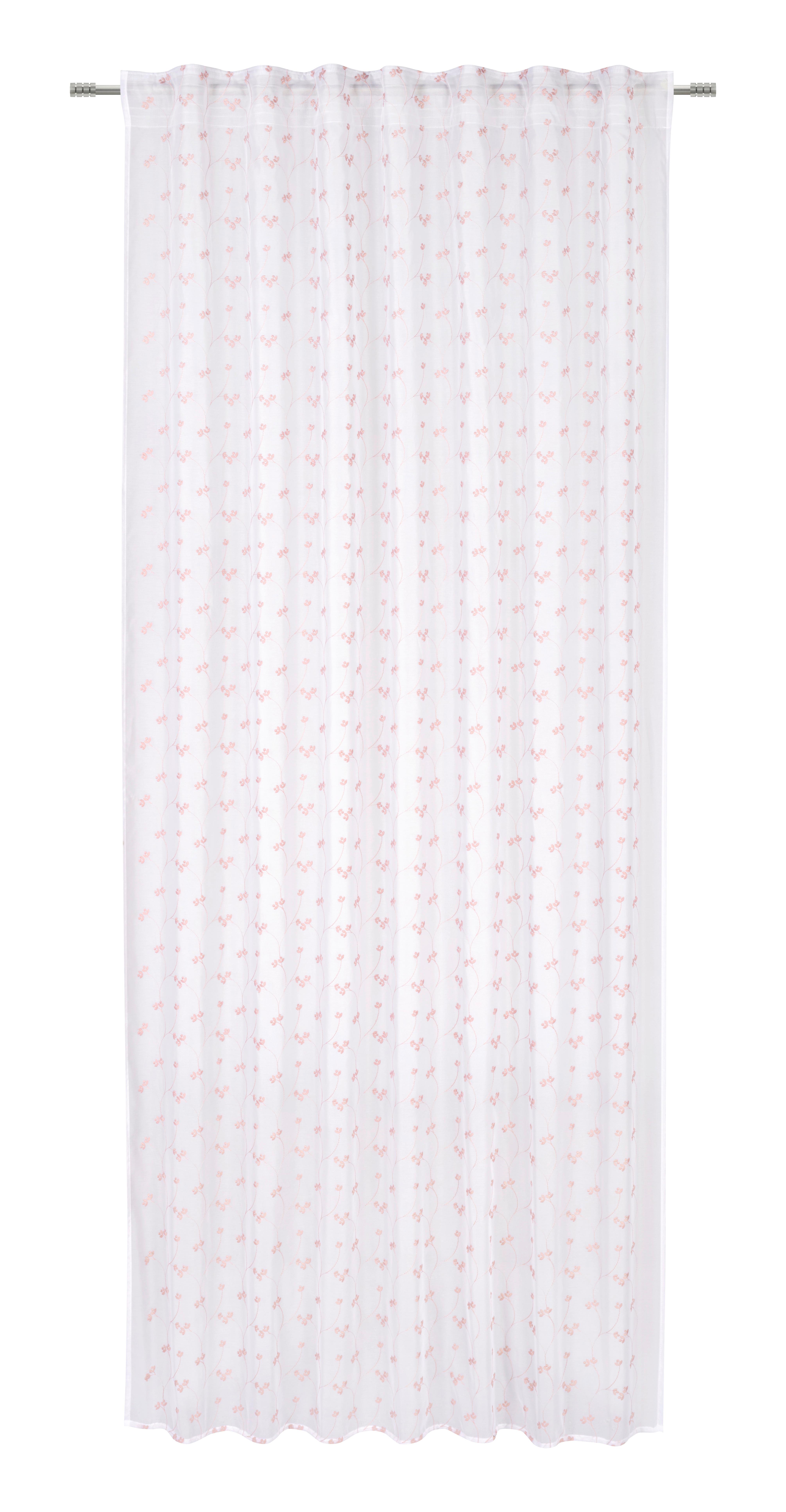 GARDINLÄNGD STELLA - rosa, Romantik / Lanthus, textil (140/245cm) - Mömax