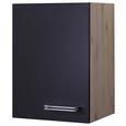 Küchenoberschrank Anthrazit/Eiche - Edelstahlfarben/Eichefarben, MODERN, Holzwerkstoff/Metall (40/54/32cm) Küchenoberschrank Anthrazit/Eiche - Edelstahlfarben/Eichefarben, MODERN, Holzwerkstoff/Metall (40/54/32cm)
