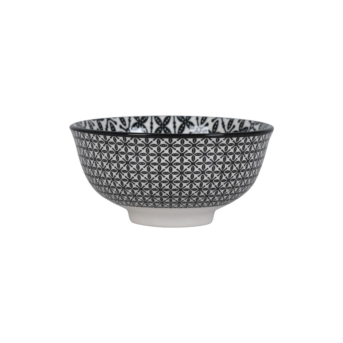 Dipschale Shiva Schwarz/Weiß - Schwarz/Weiß, LIFESTYLE, Keramik (11,7/5,6cm) - Mömax
