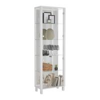Vitrina Albi -Exklusiv- - bela, Moderno, kovina/steklo (62/189/33cm) - Mömax
