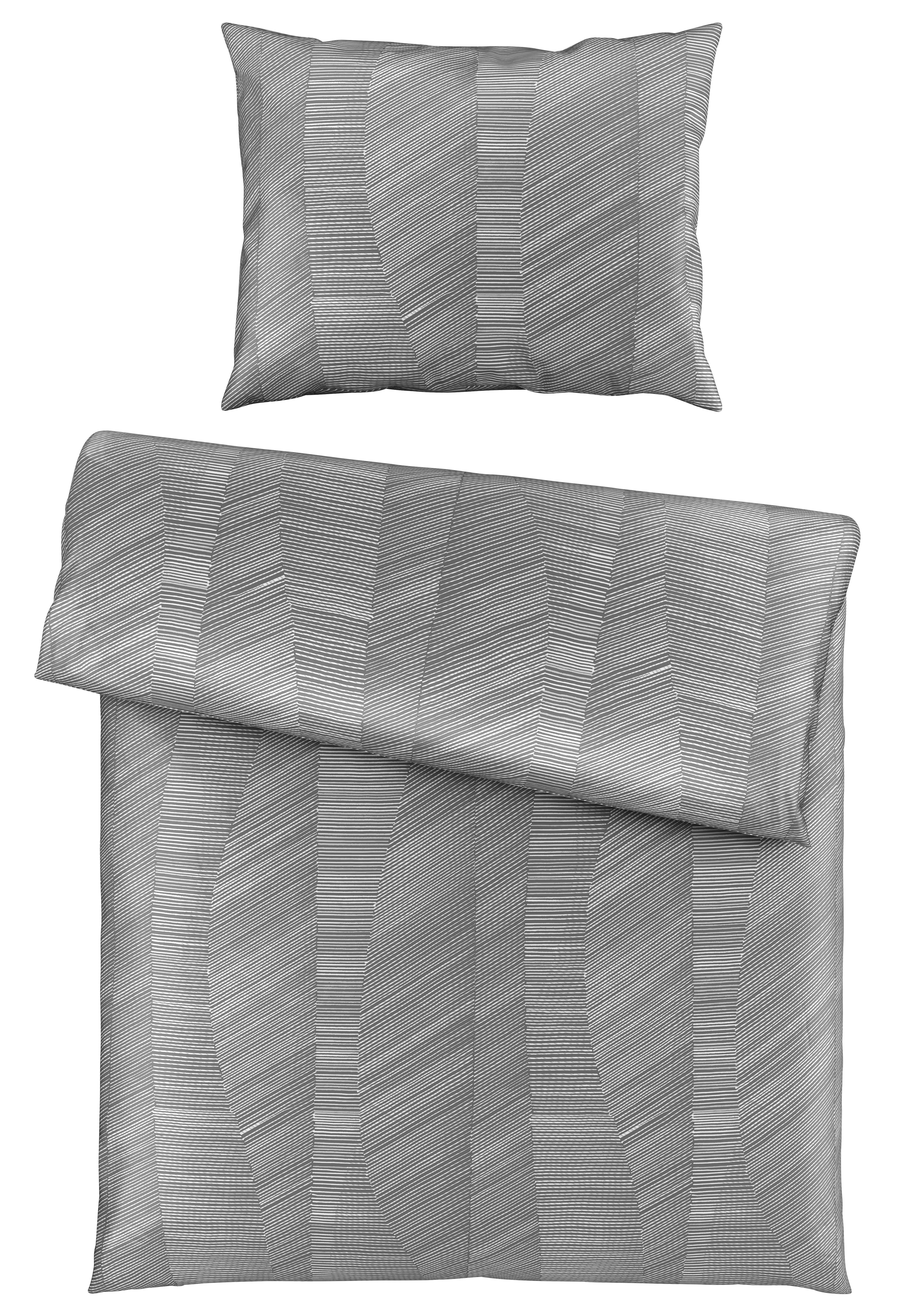 Ágyneműhuzat-garnitúra Elias - szürke, Romantik / Landhaus, textil (140/200cm) - Modern Living