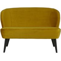 Sofa Sara Gelb - Gelb/Schwarz, Design, Holz/Textil (110/73/72cm) - Livetastic