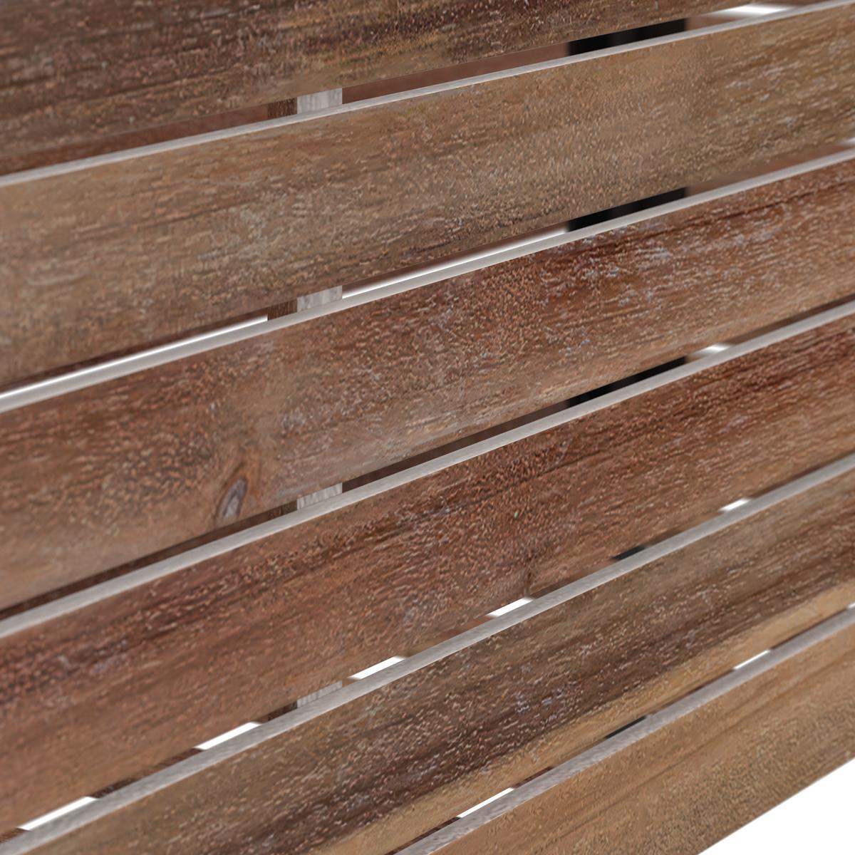Hochbeet Marlo Echtholz massiv - Akaziefarben, MODERN, Holz/Kunststoff (81,5/75/28cm) - Bessagi Garden