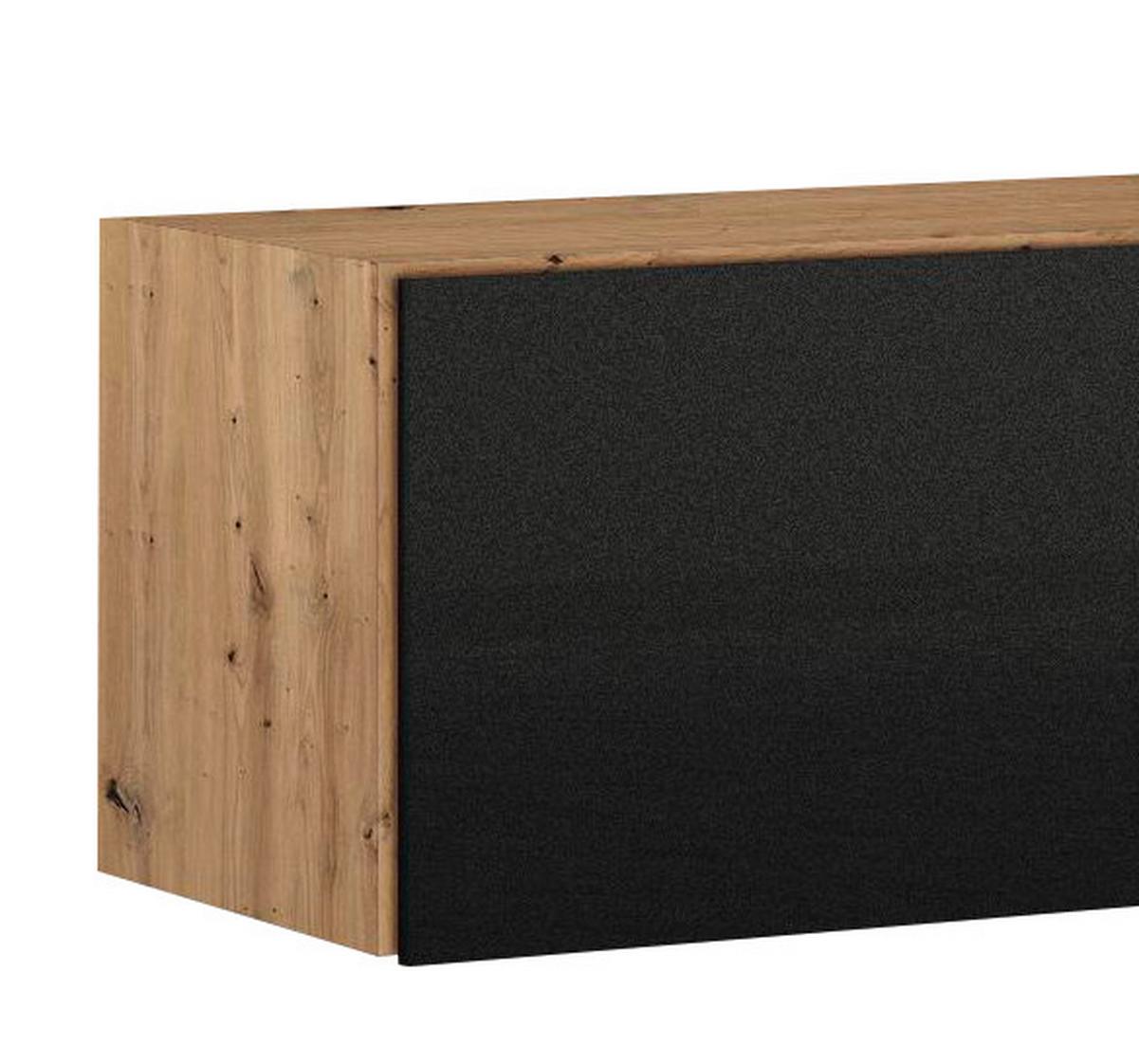 Nastavek Za Omaro Celle Extra, Temno Siva, Barva Hrasta - temno siva/barve aluminija, Design, umetna masa/leseni material (181/39/54cm) - Mömax