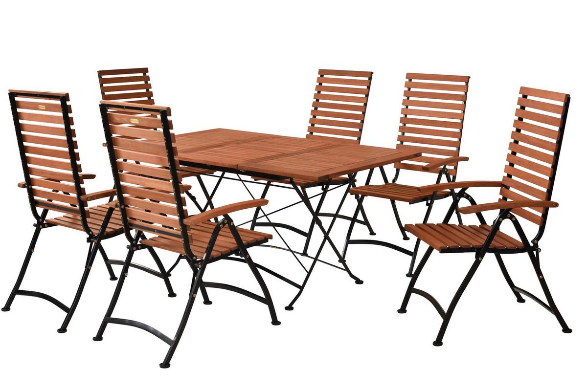 Vrtna Ganitura Eucalyptus, 7-Delna - črna/naravne barve, Konvencionalno, kovina/les - Gardenson