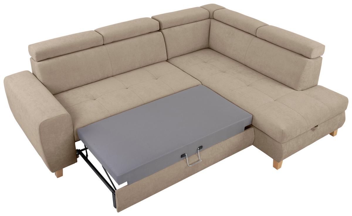 Kutna Garnitura Lugo - sivo-bež, Moderno, drvo/metal (266/98/205cm) - Modern Living