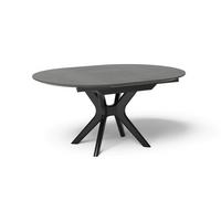 STÓŁ DO JADALNI TWIST JOOP! - antracytowy/czarny, Design, materiał drewnopochodny/drewno (120-160/120/75cm) - Joop!