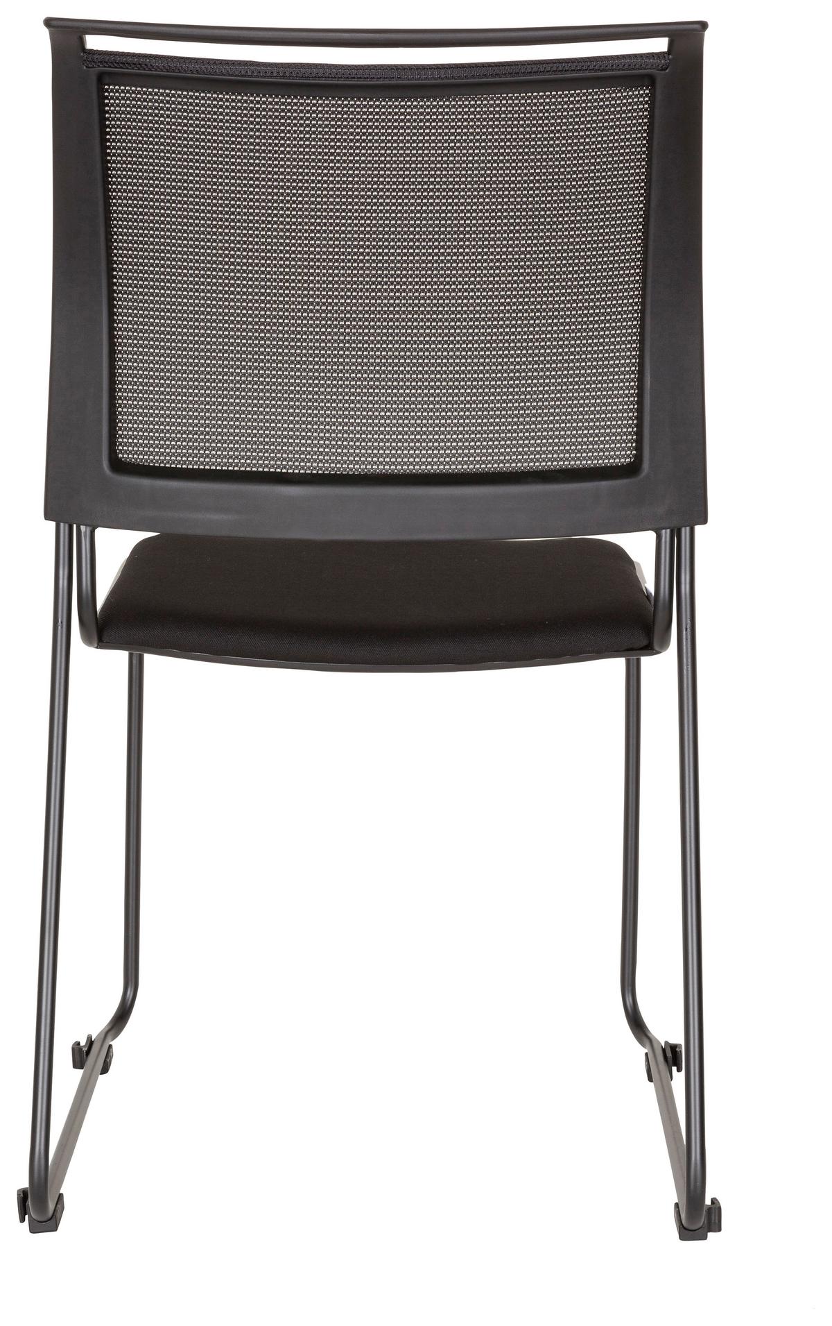Konferenčni Stol Pauda V, Črna - črna, Moderno, kovina/tekstil (48/87/61cm) - MID.YOU