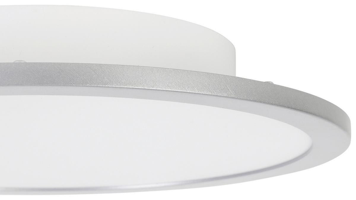 LED-Deckenleuchte Imo in Silberfarben max. 16 Watt - Silberfarben, Romantik / Landhaus, Kunststoff/Metall (30/5cm) - Modern Living