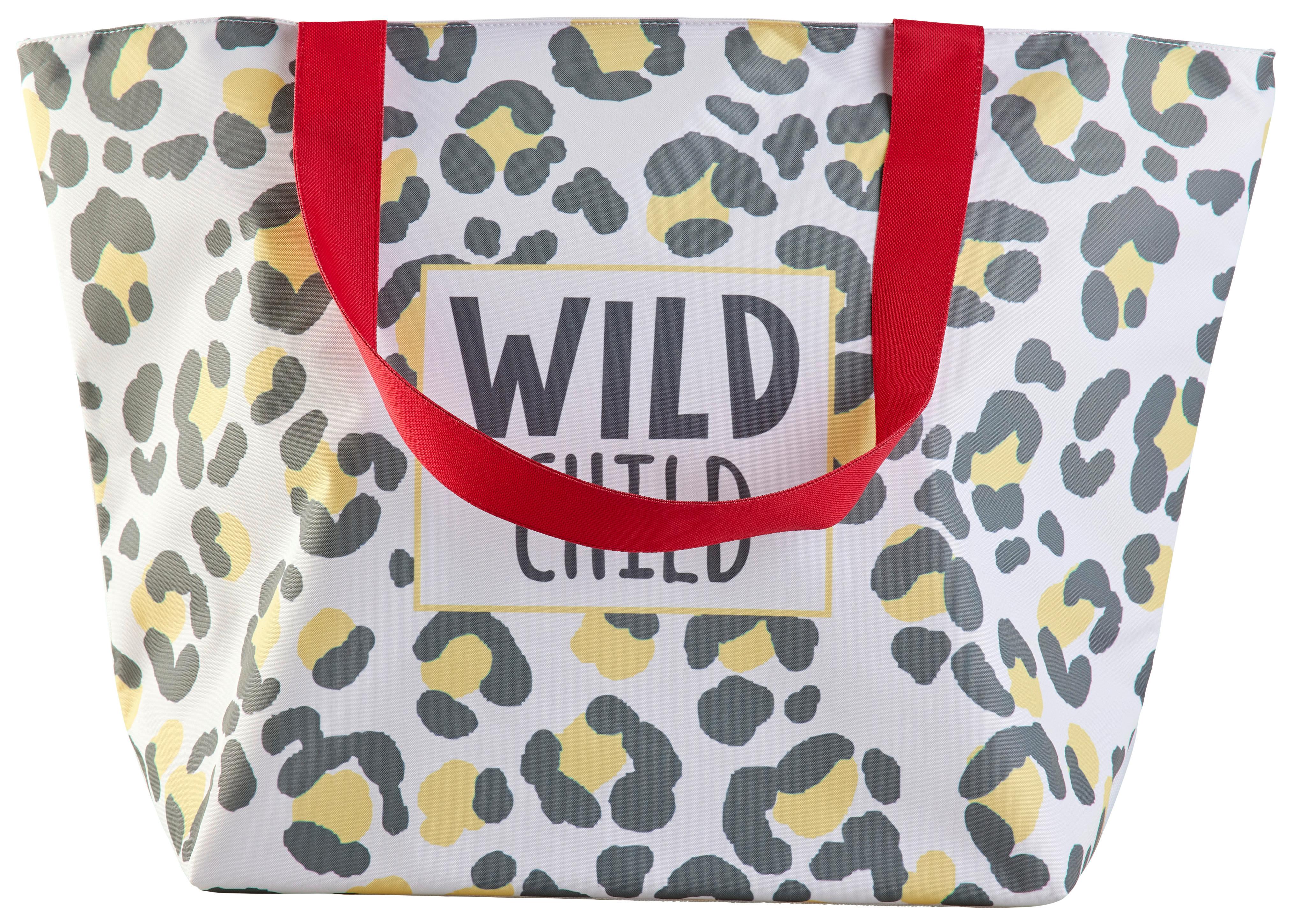 Strandtasche Sunny in Weiß mit Design - Weiß, Design, Kunststoff (58/40/20cm) - Modern Living