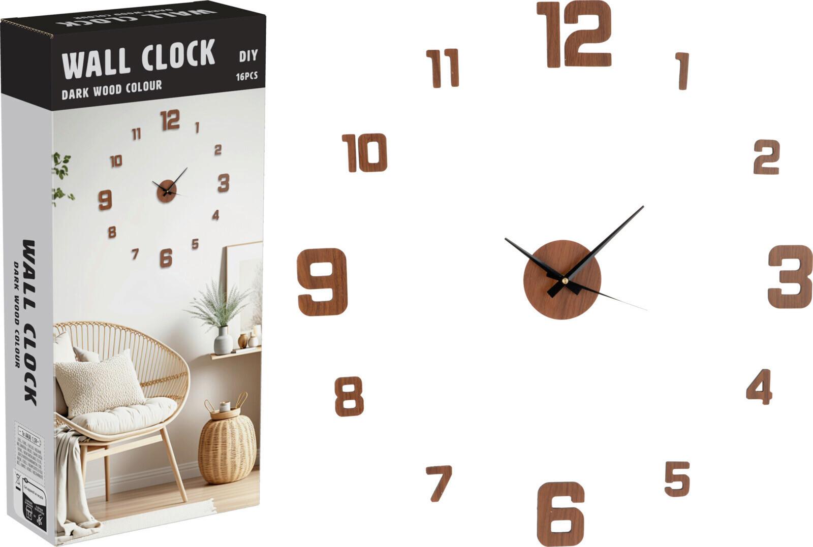 Falióra Sticker - barna, Modern, műanyag