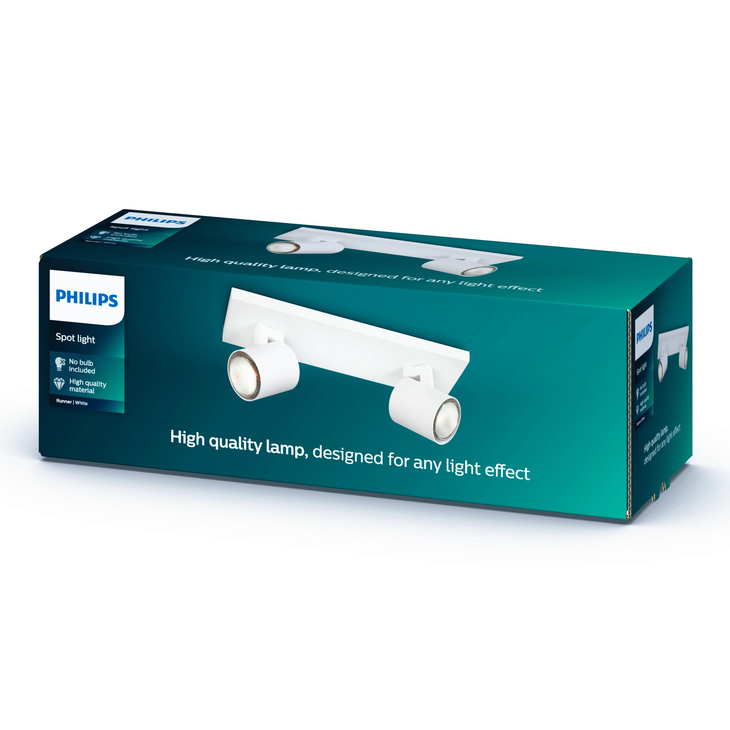 LAMPA SUFITOWA LED 530923112 SPOT RUNNER PHILIPS - biały, Basics, metal (30,9/10,9/9cm) - Philips