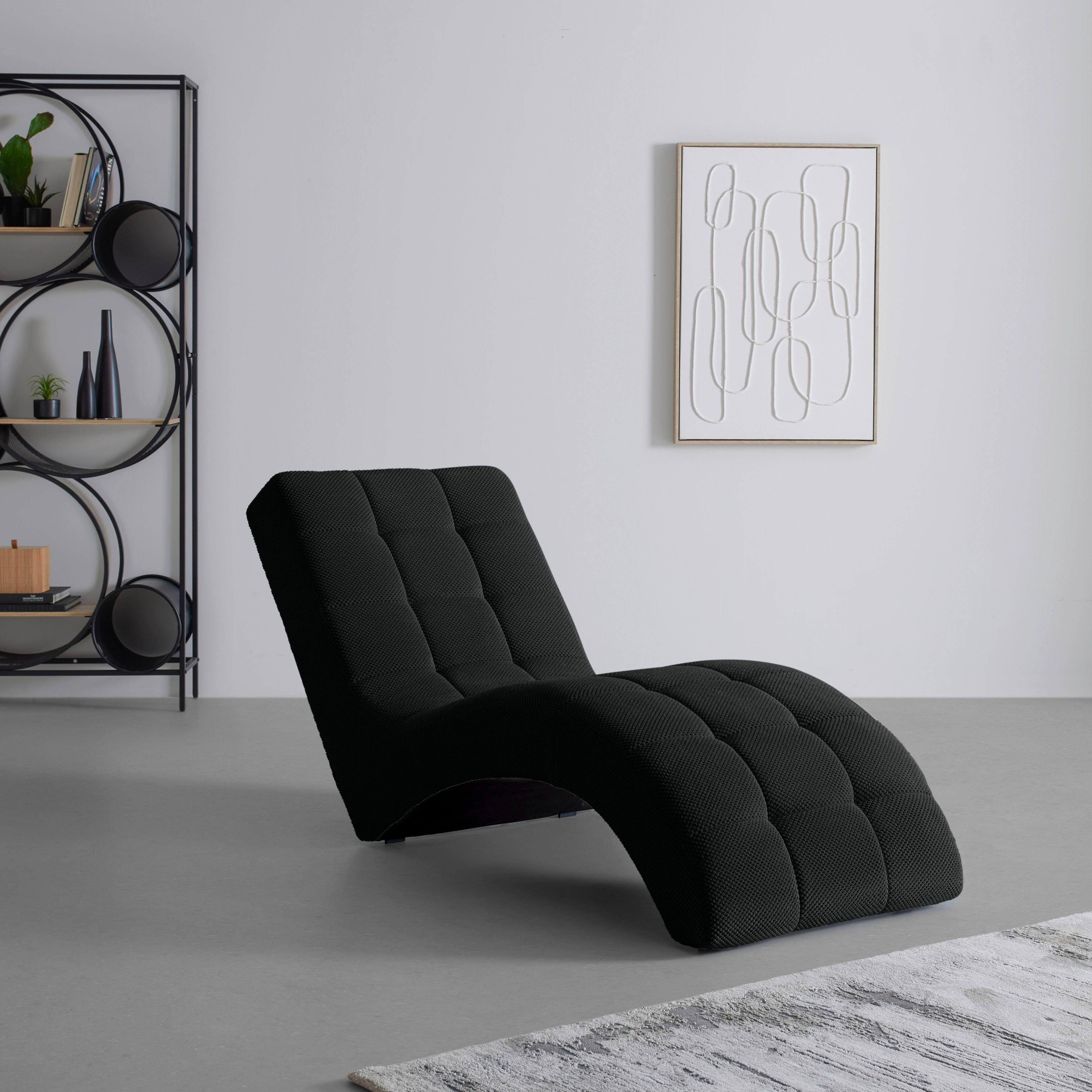 Liege Laguna Schwarz - Schwarz, MODERN, Kunststoff/Textil (68/80/167cm) - Mömax